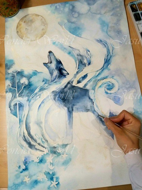 A SONG TO THE MOON - COMMISSION PROGRESS
