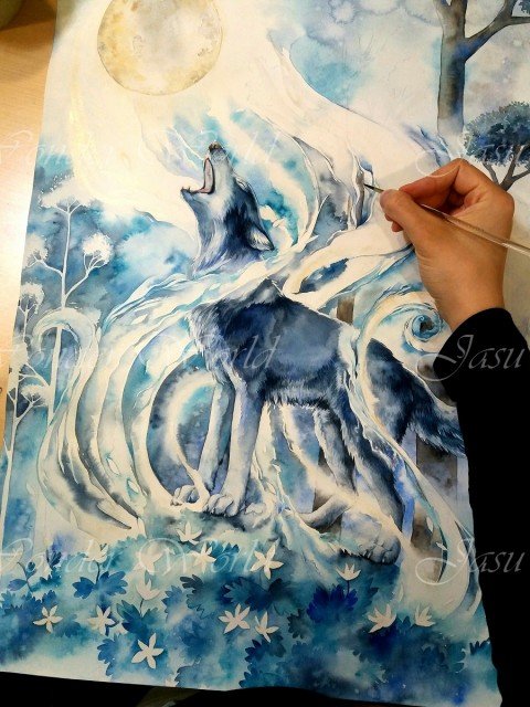 A SONG TO THE MOON - COMMISSION PROGRESS