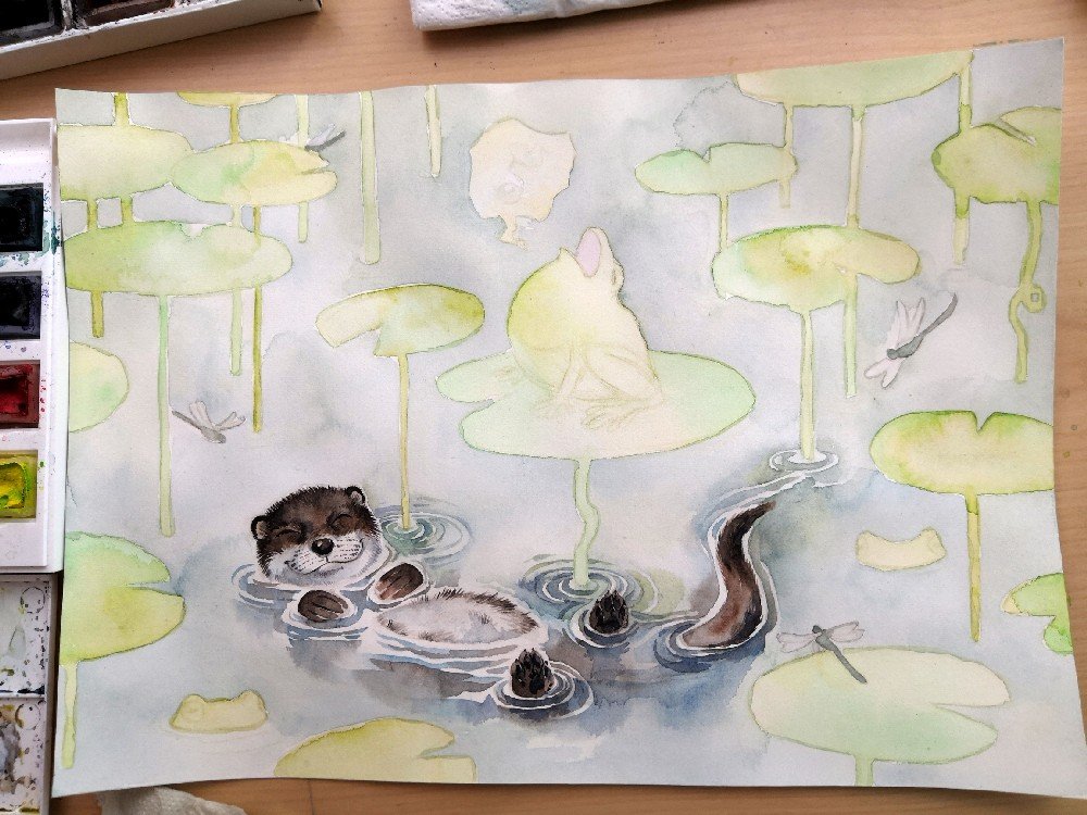 Happy Otter - JWW 2021 Calendar "In the Wonder World"