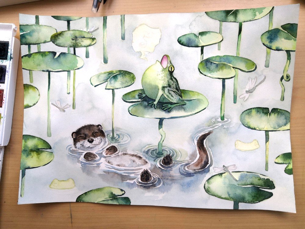 Happy Otter - JWW 2021 Calendar "In the Wonder World"