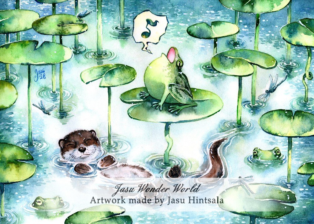 Happy Otter - JWW 2021 Calendar "In the Wonder World"