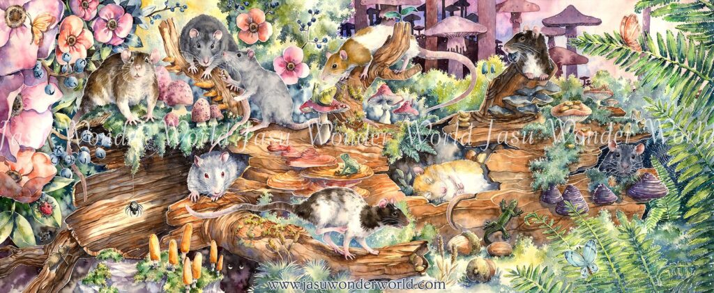 The Creation of My Biggest Watercolor Painting Commission