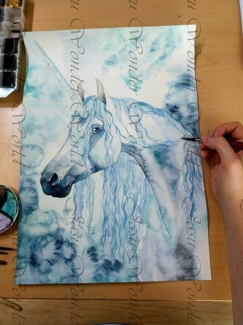 UNICORN - COMMISSION PROGRESS