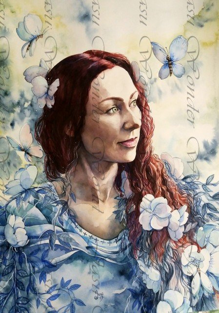 Watercolor Portrait Painting