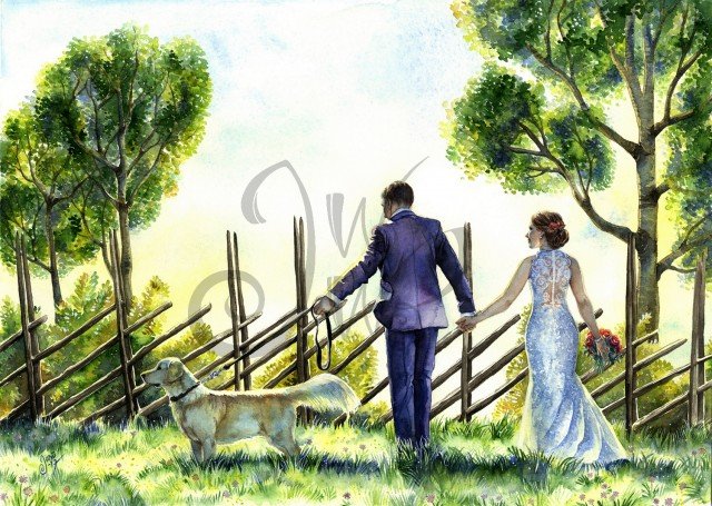 WEDDING PORTRAIT - COMMISSION PROGRESS