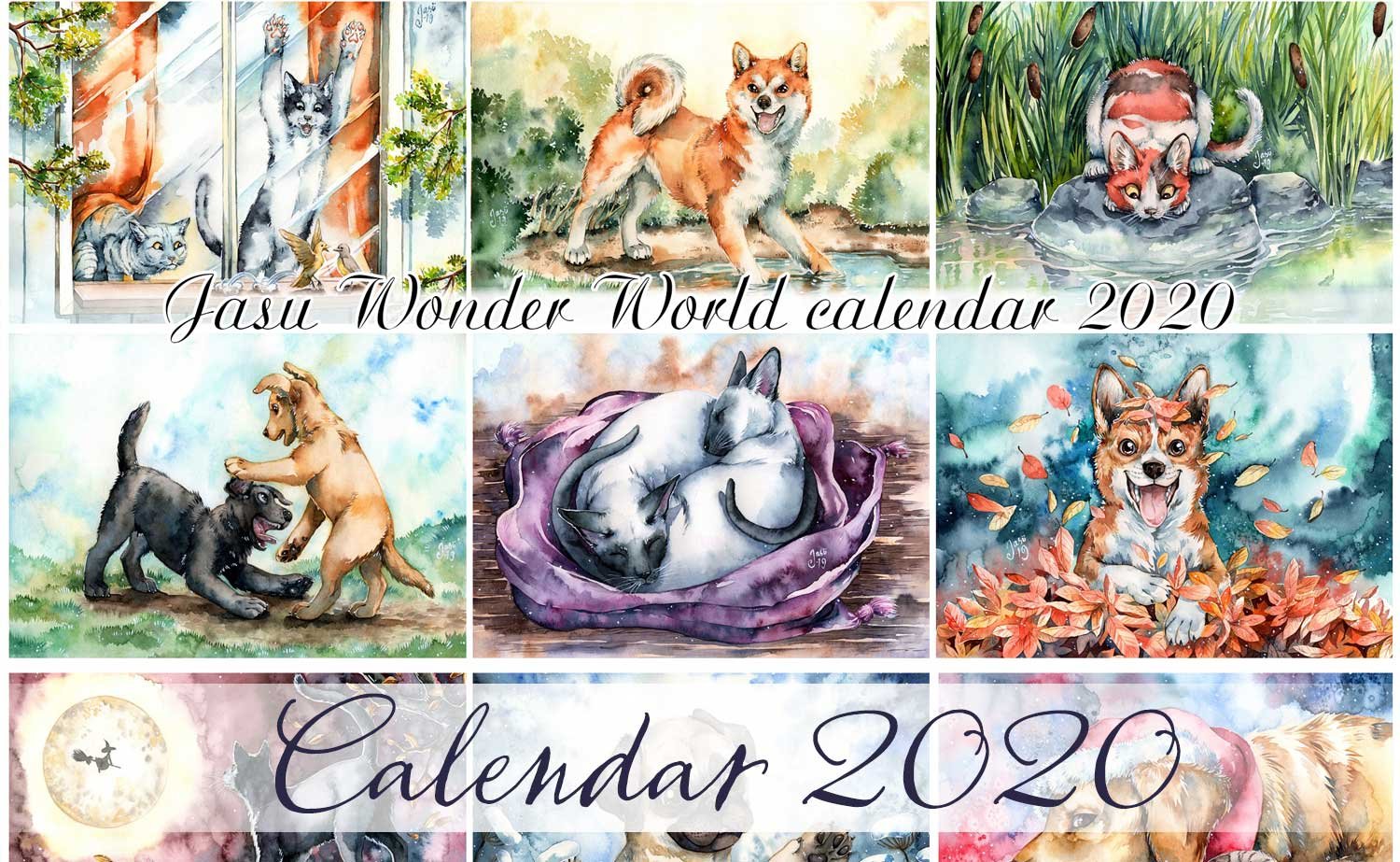 Jasu Wonder World Calendar 2020