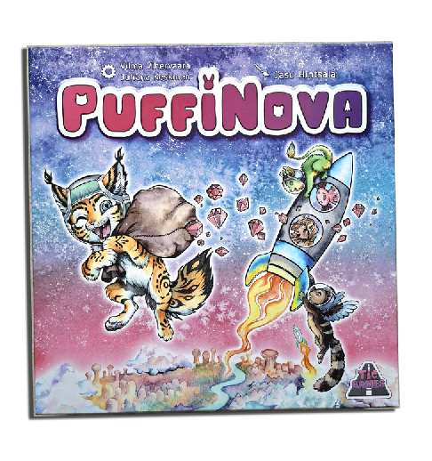 PuffiNova board game box