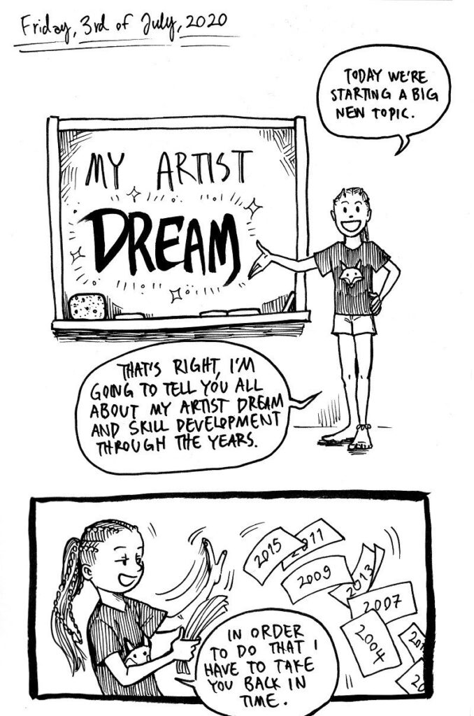 My Wonderful Artist Life Comic Diary - Part 10, "My Artist Dream"