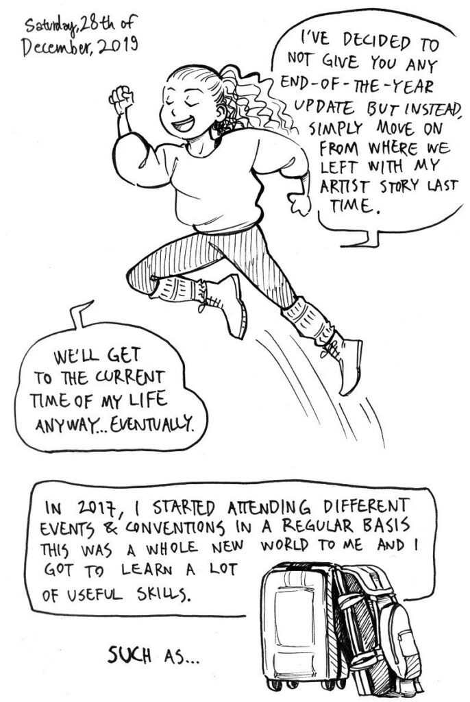 My Wonderful Artist Life - Comic Diary, part 6