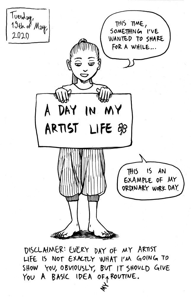 A Day in My Artist Life - Comic Diary, part 9