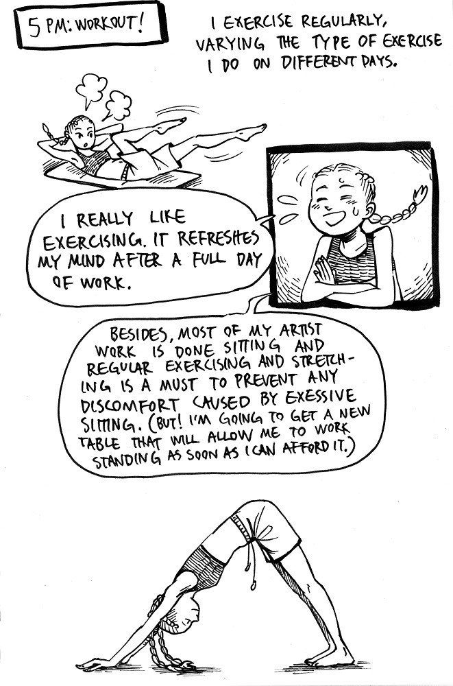 A Day in My Artist Life - Comic Diary, part 9