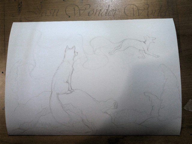 THE CREATION OF THE CALENDAR ILLUSTRATIONS
