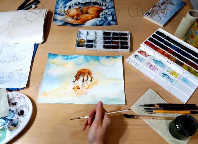 THE CREATION OF THE CALENDAR ILLUSTRATIONS