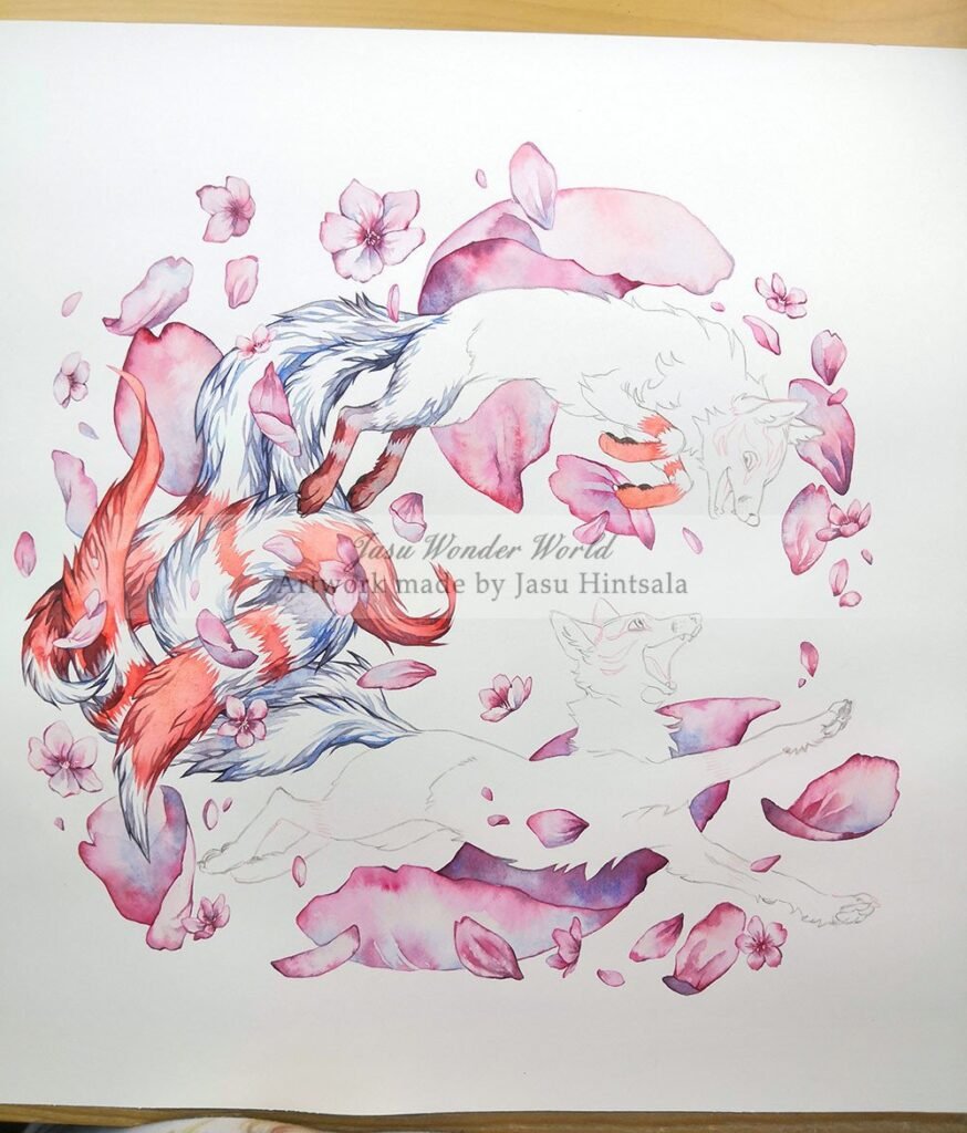 Sakura - Watercolor Painting Commission