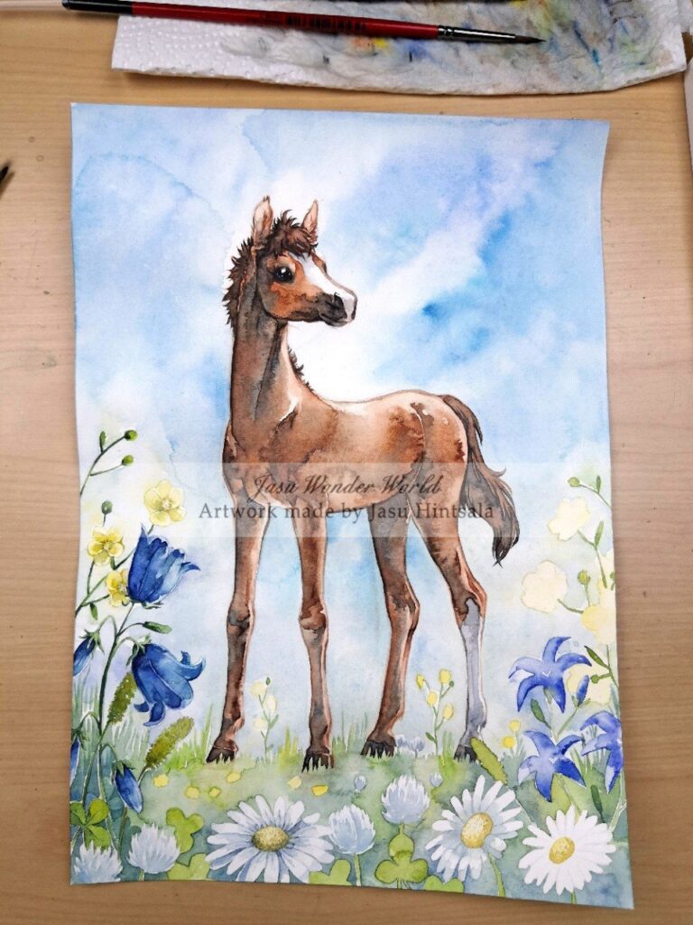 Young Prince - Watercolor Painting Commission