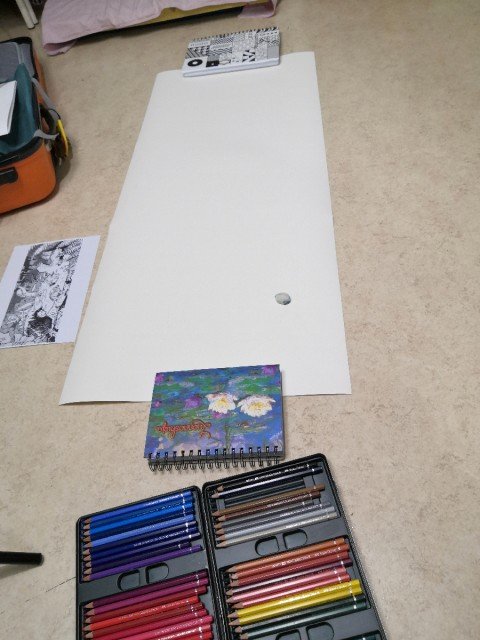 The Creation of My Biggest Watercolor Painting Commission