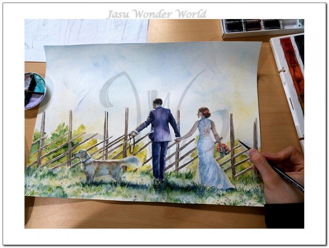 WEDDING PORTRAIT - COMMISSION PROGRESS