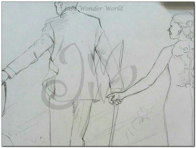 WEDDING PORTRAIT - COMMISSION PROGRESS
