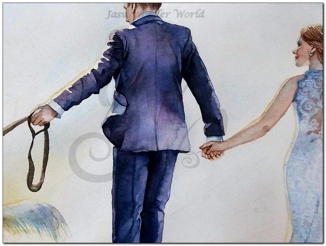 WEDDING PORTRAIT - COMMISSION PROGRESS